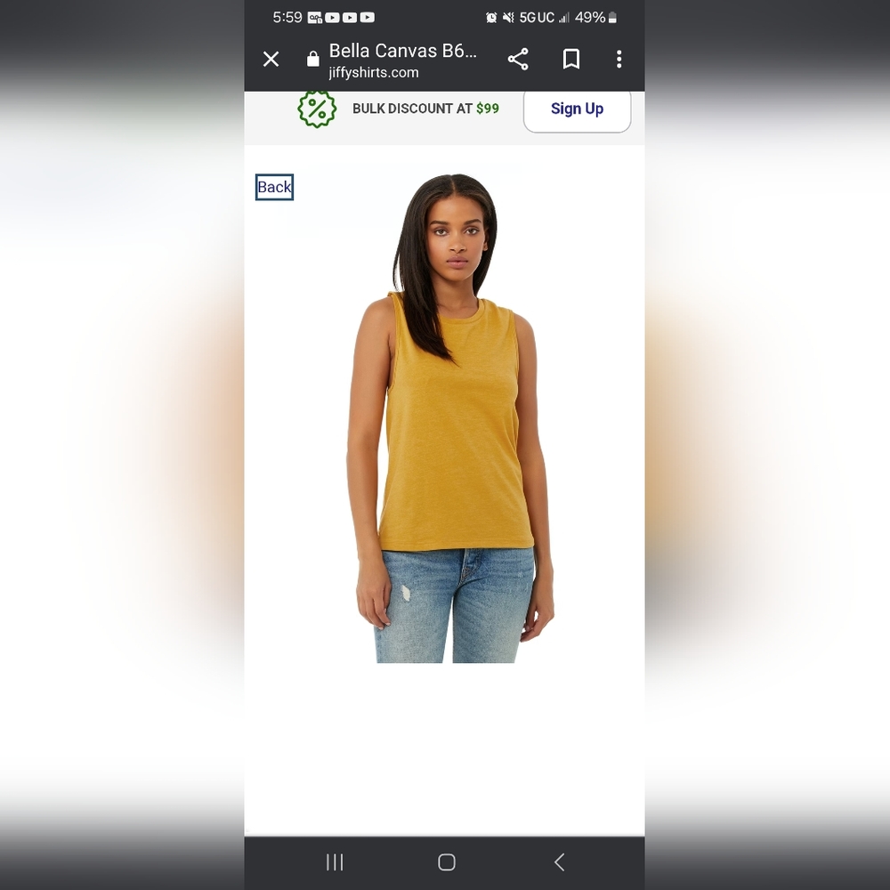 new york company tank top size m color orange